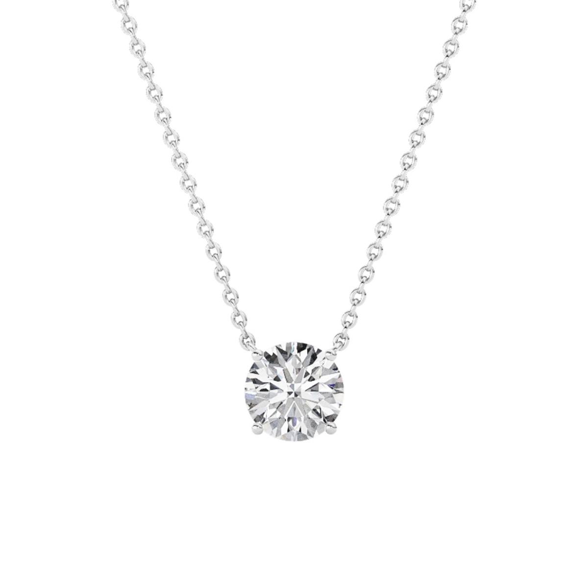 360 degree view of Floating Lab Diamond Solitaire Necklace (2.00 ct.)