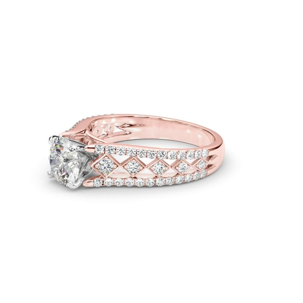 360 degree view of Sidney Cathedral Diamond Engagement Ring