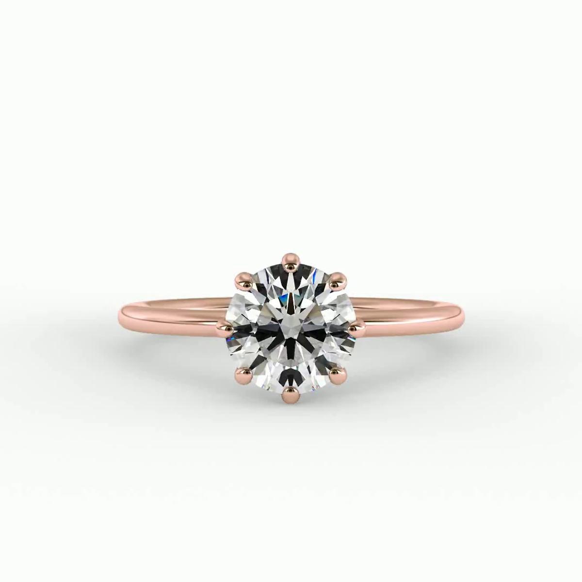360 degree view of Adelina Solitaire Engagement Ring