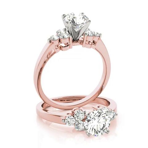 360 degree view of Essie Diamond Cluster Engagement Ring