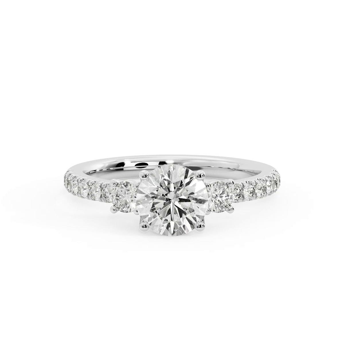360 degree view of Eve Diamond Engagement Ring