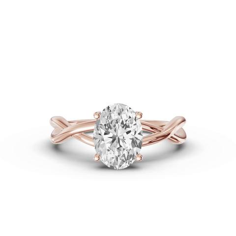 360 degree view of Bianca Twist Engagement Ring