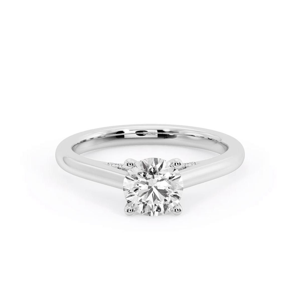 360 degree view of Clementine Pave Twise Engagement Ring