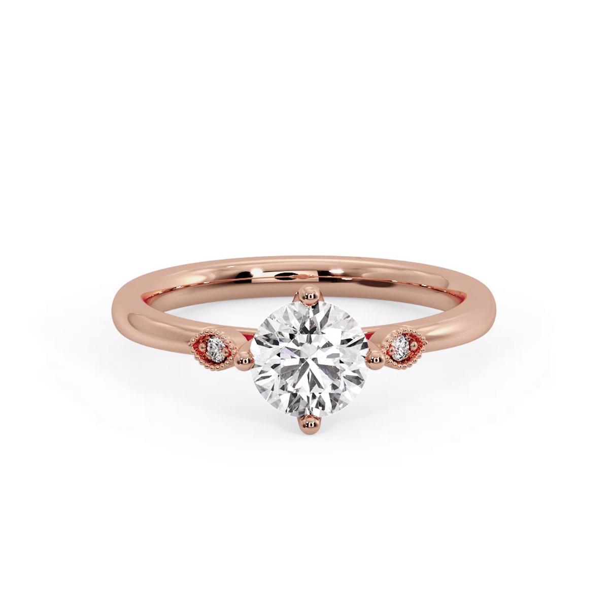 360 degree view of Jayleen U-Prong Three-Stone Engagement Ring