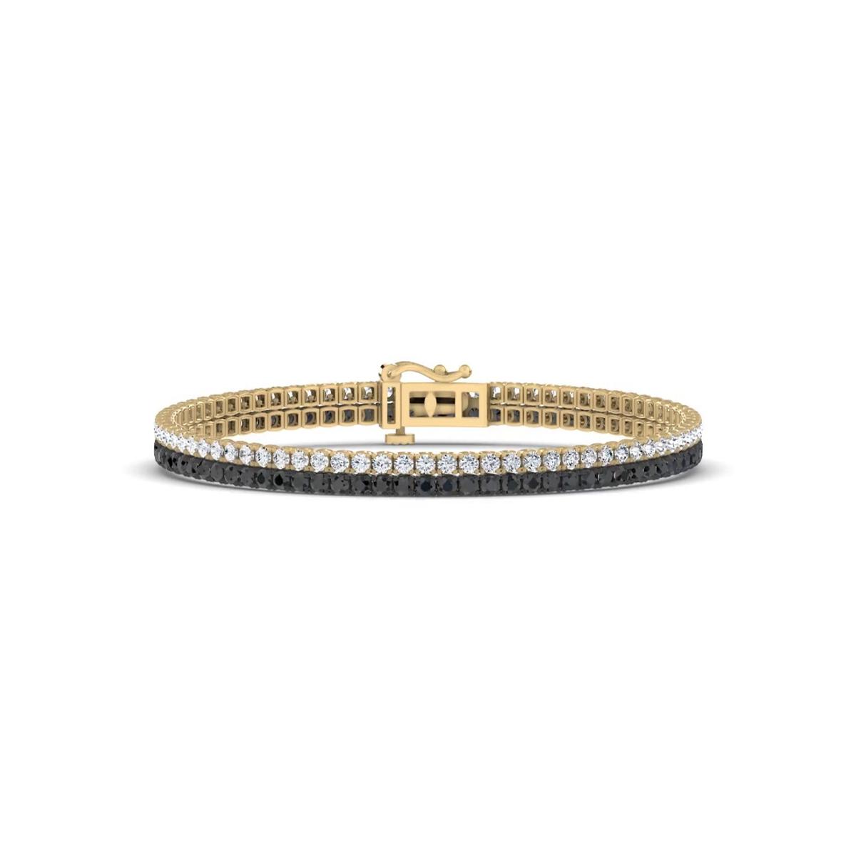 360 degree view of Midnight Runway Lab Diamond Tennis Bracelet (3.43 ct. tw.) by Christian Siriano