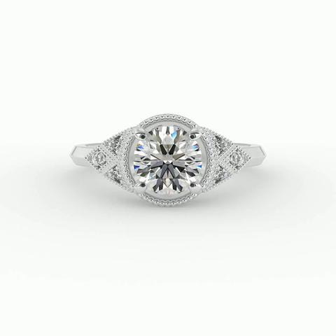 360 degree view of Alexa Engagement Ring
