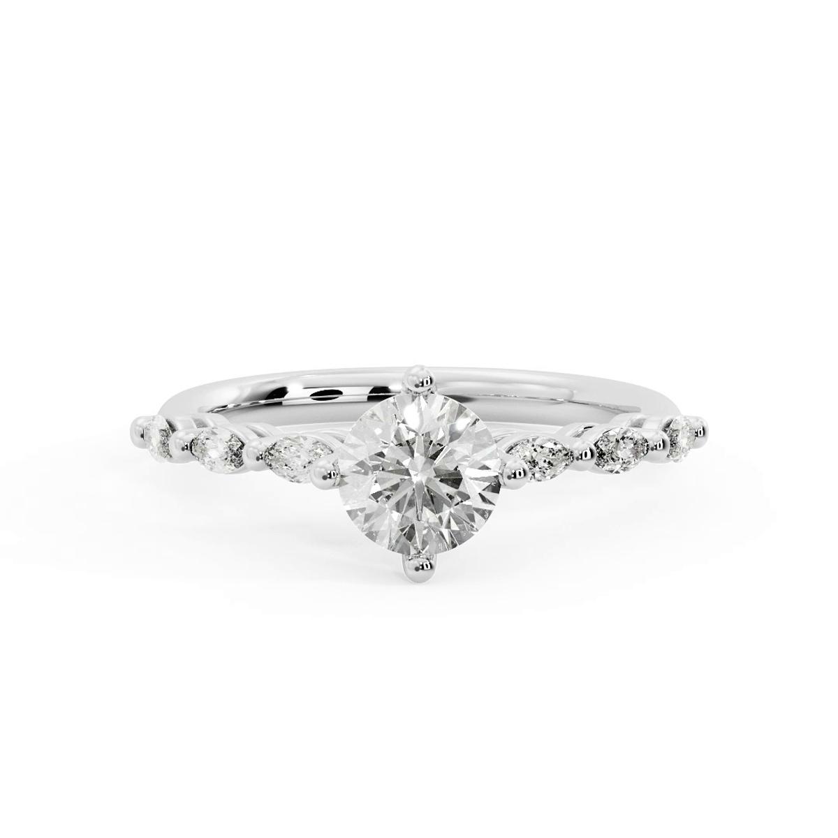 360 degree view of Aubrey Marquise Band Engagement Ring