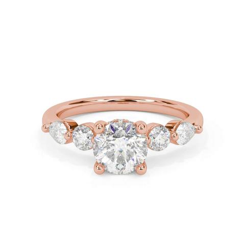 360 degree view of Shauna Luxe Hidden Halo Engagement Ring
