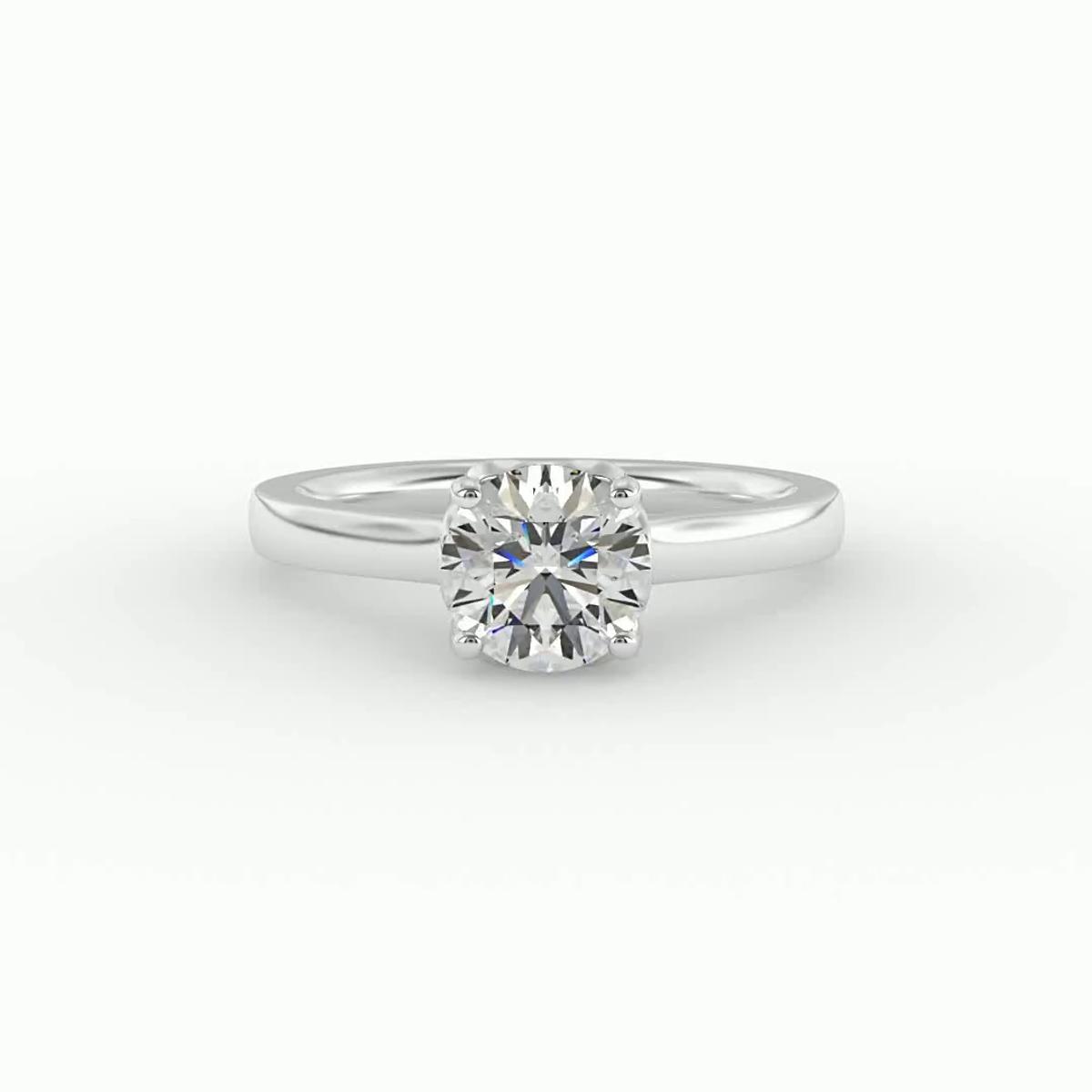 360 degree view of Valerie Heart Solitaire Engagement Ring