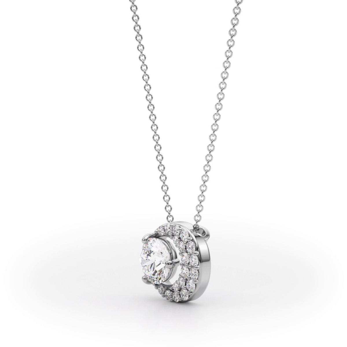 360 degree view of Remi Diamond Necklace