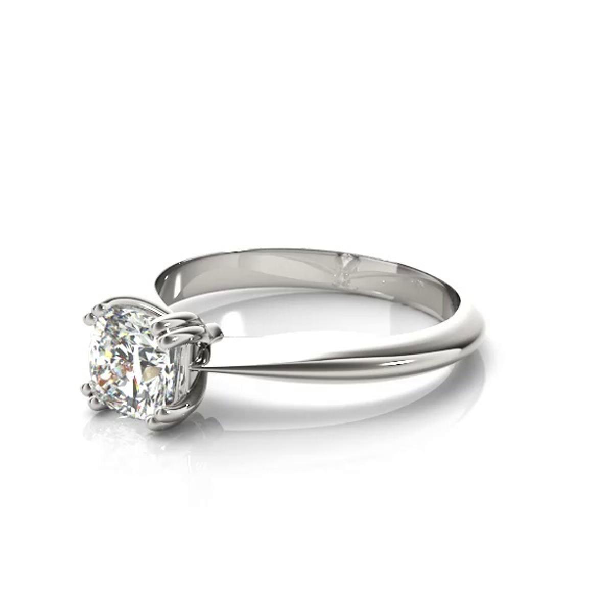 360 degree view of Zara Double Prong Solitaire Engagement Ring