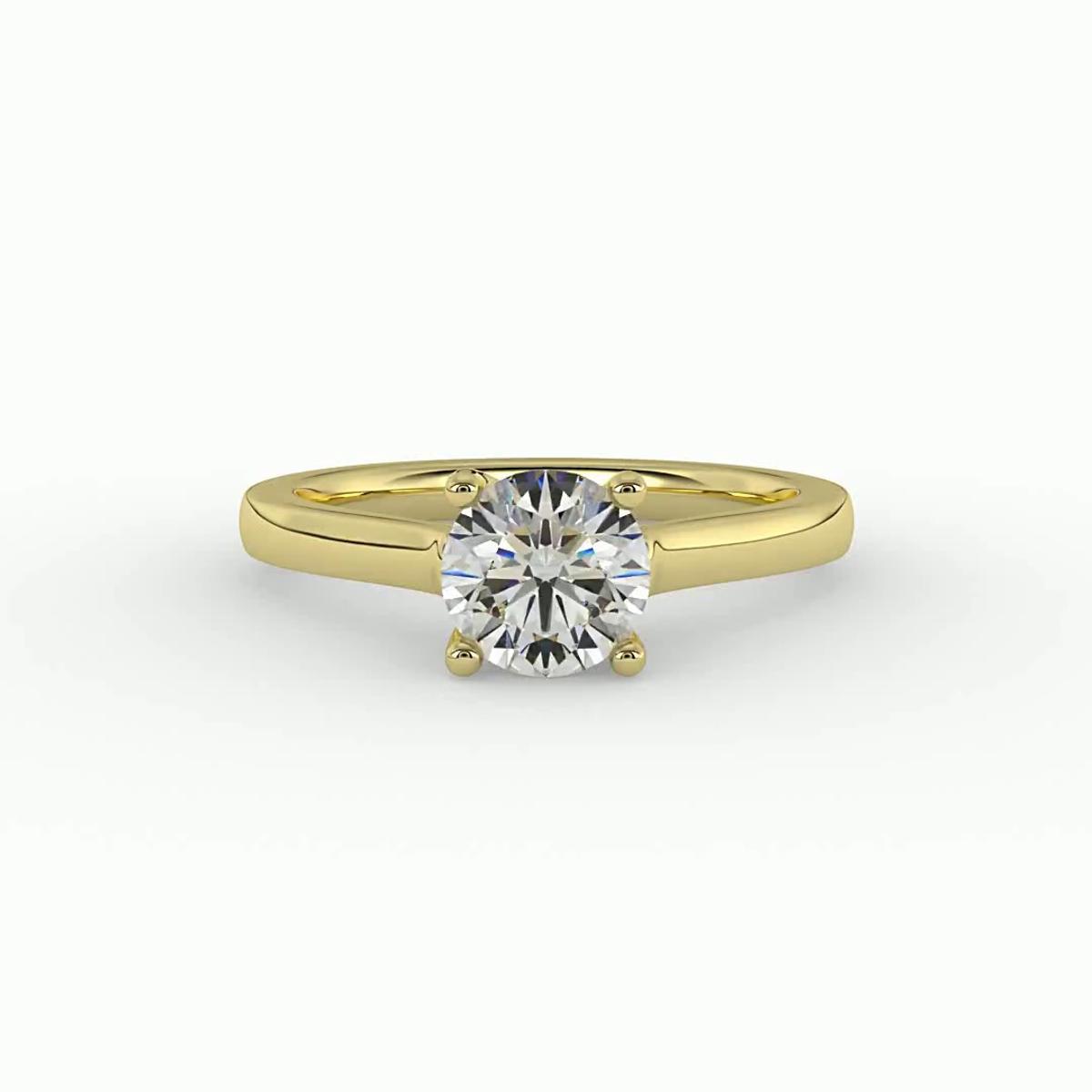 360 degree view of Cecilia Solitaire Engagement Ring