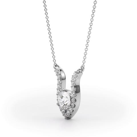 360 degree view of Rayna Diamond Necklace