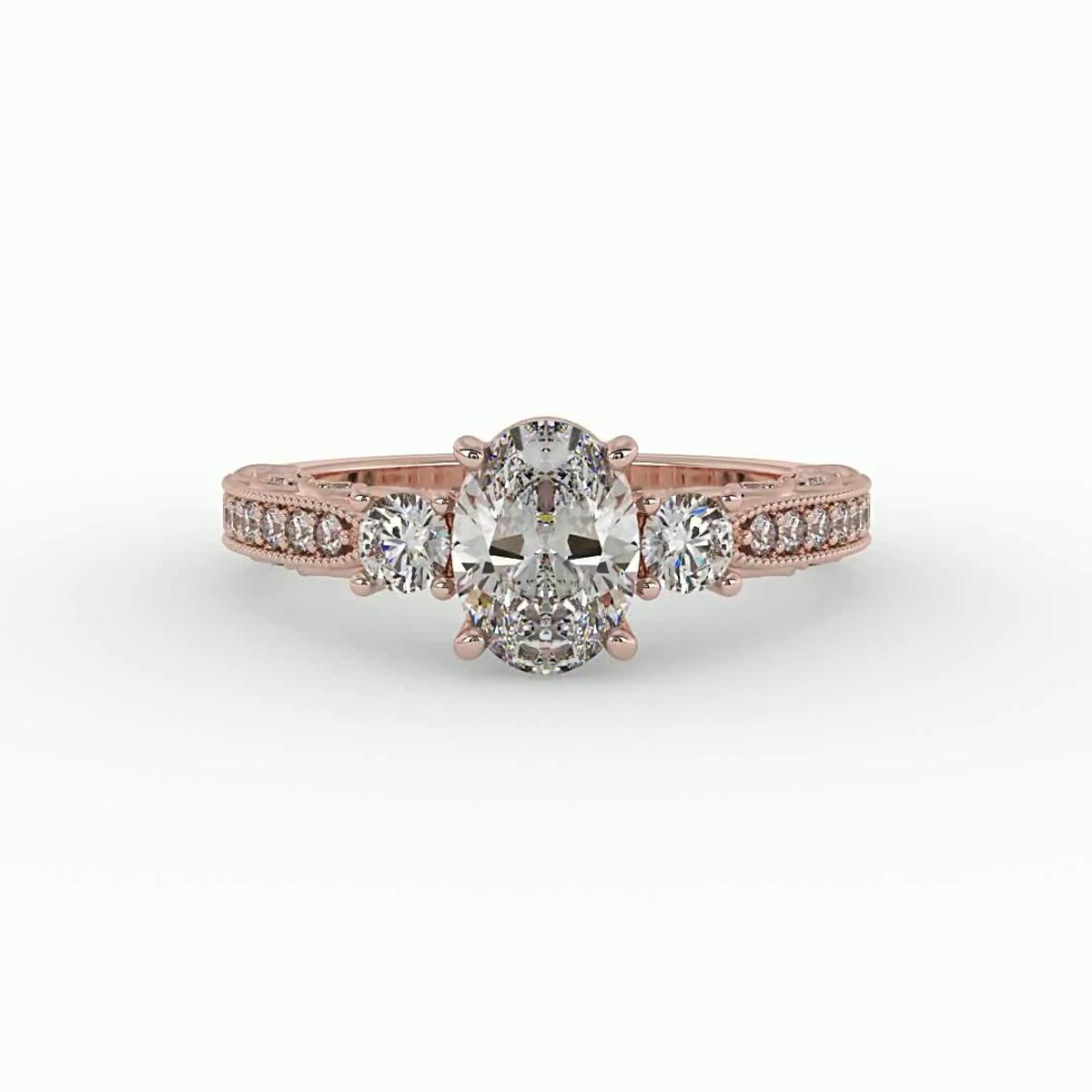 360 degree view of Ariyah Accented Engagement Ring