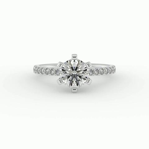 360 degree view of River Engagement Ring