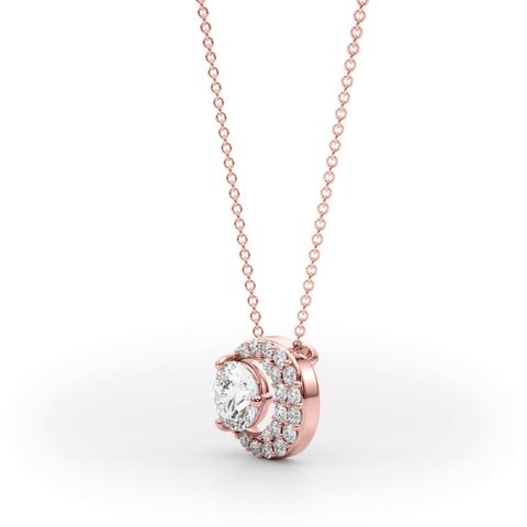 360 degree view of Remi Diamond Necklace