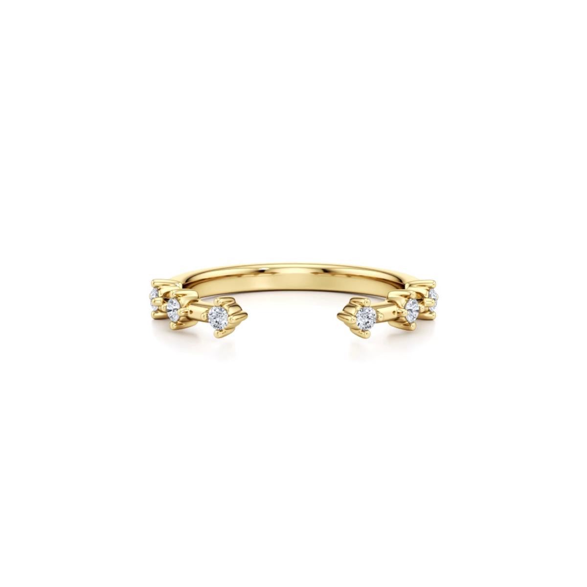 360 degree view of Solara Lab Diamond Open Band