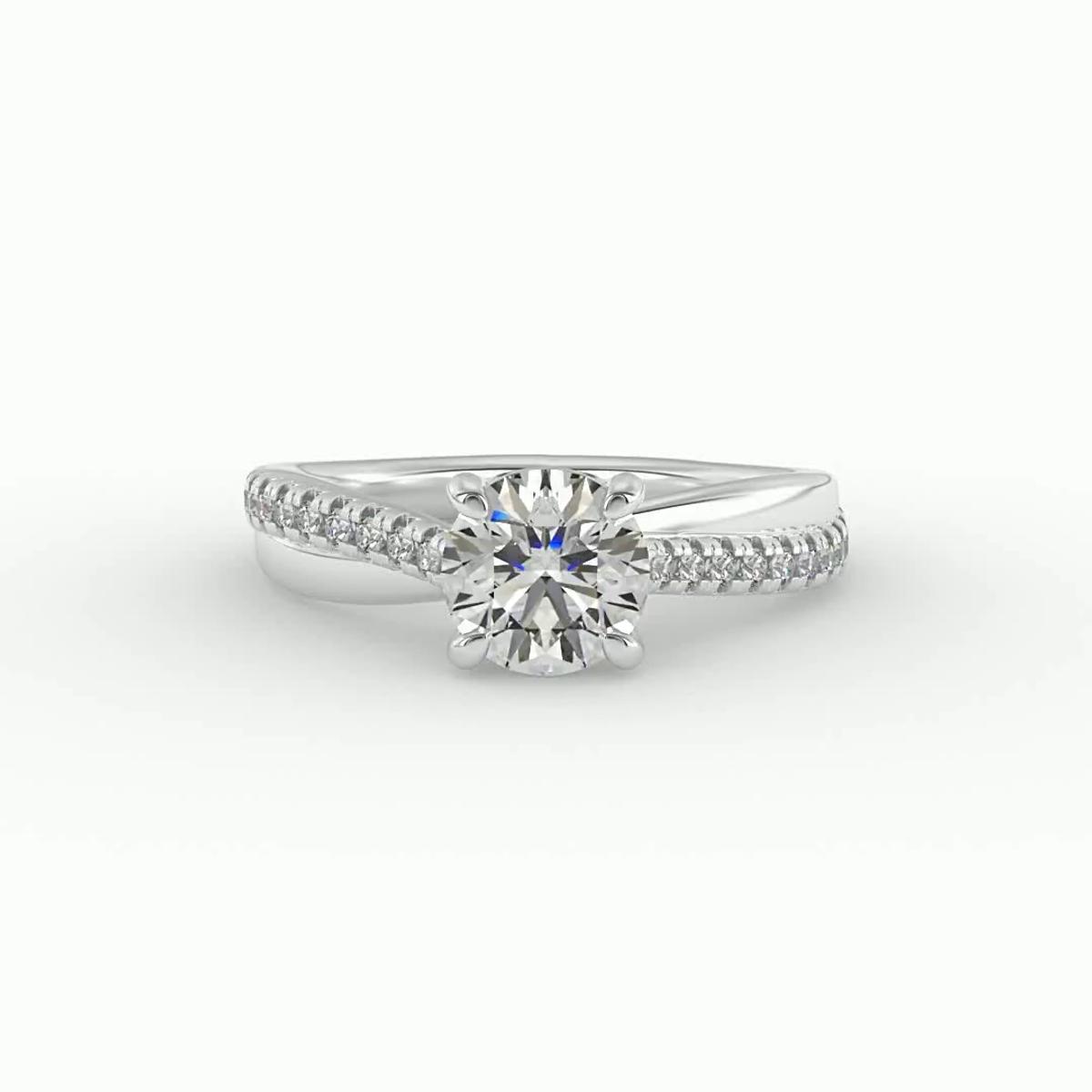 360 degree view of Trinity Engagement Ring