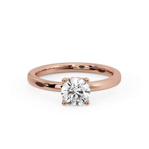 360 degree view of Analia Hidden Halo Engagement Ring