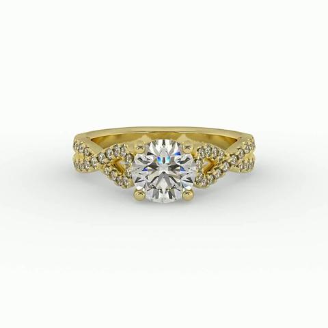 360 degree view of June Engagement Ring