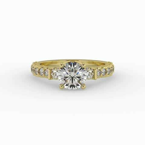 360 degree view of Heidi Accented Engagement Ring