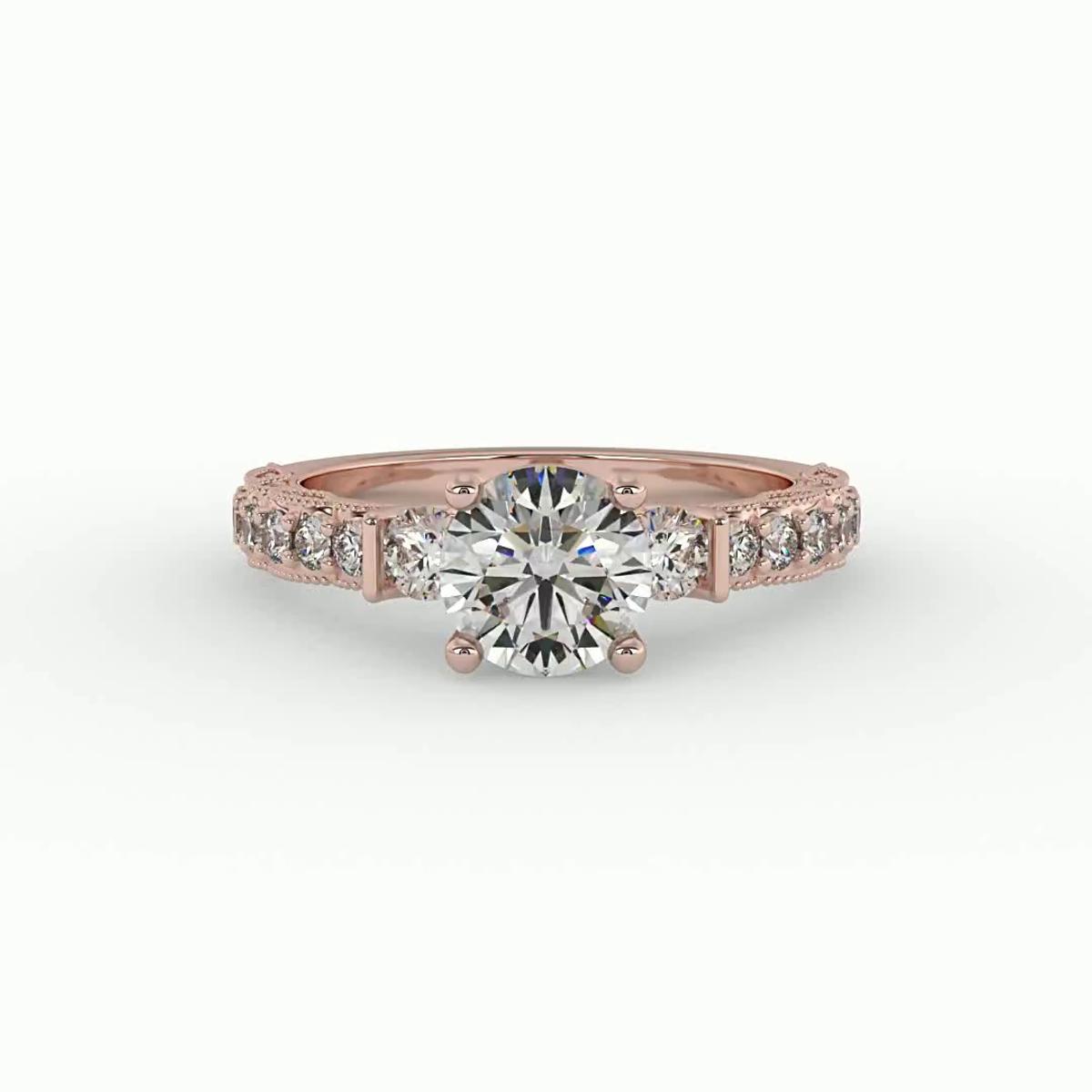 360 degree view of Heidi Accented Engagement Ring