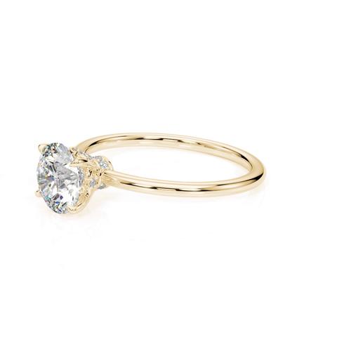 360 degree view of Gigi Hidden Halo Engagement Ring