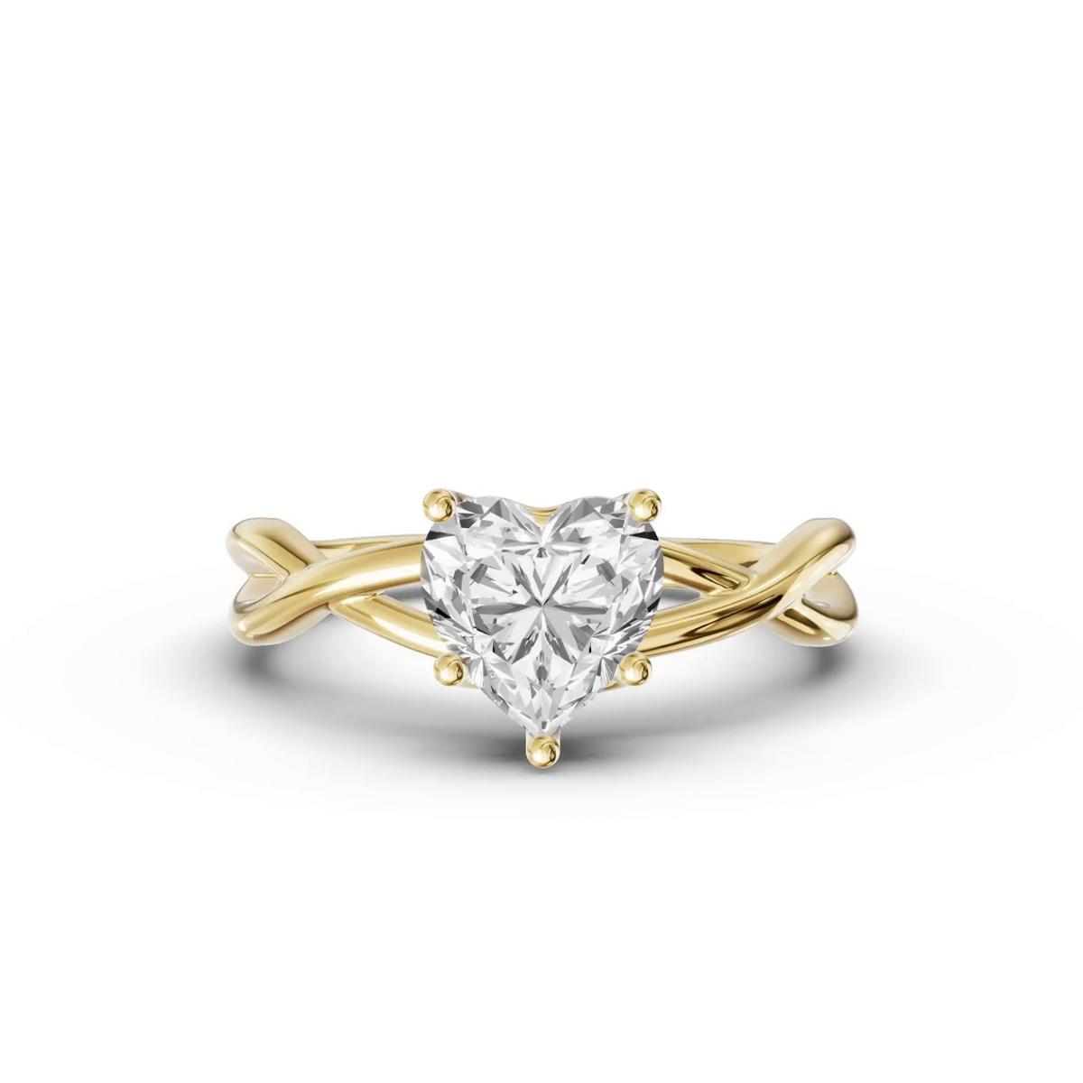 360 degree view of Bianca Twist Engagement Ring