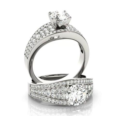 360 degree view of Sheila Diamond Encrusted Engagement Ring