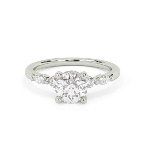 360 degree view of Deirdre Hidden Halo Engagement Ring