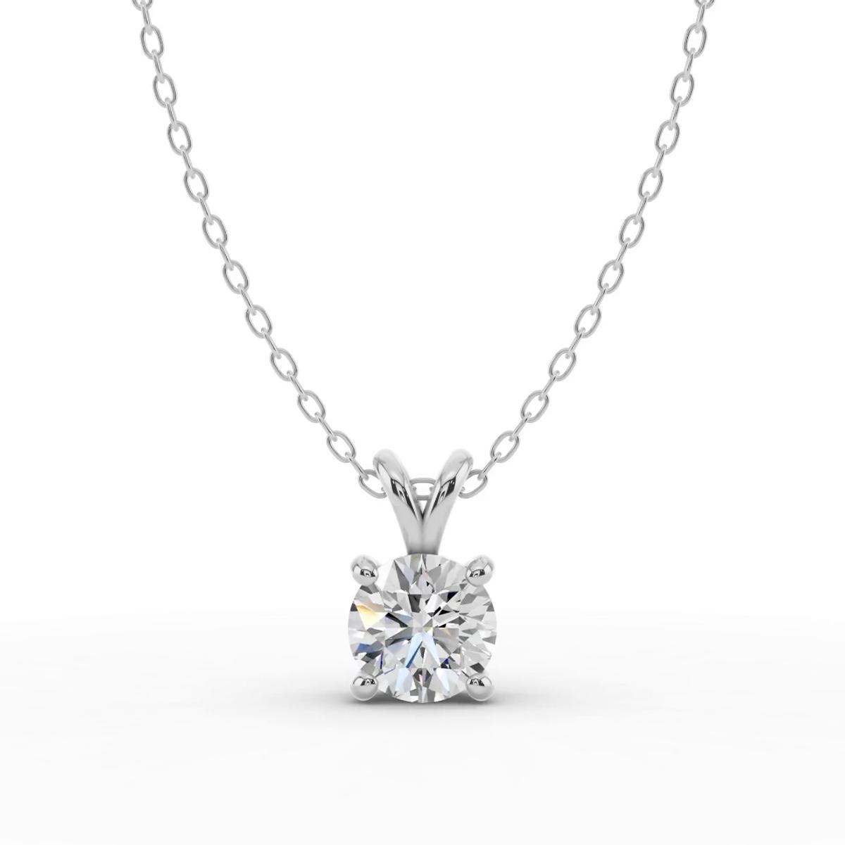 360 degree view of Split Bail Diamond Solitaire Necklace (1.50 ct.)