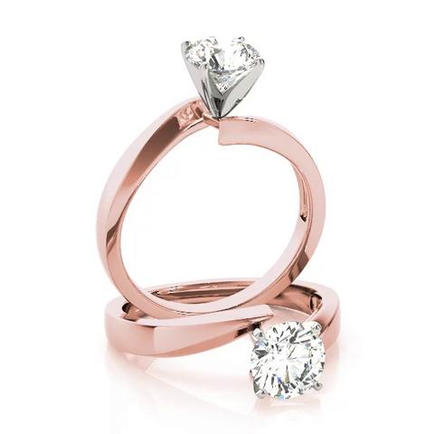 360 degree view of Ester Solitaire Bypass Engagement Ring