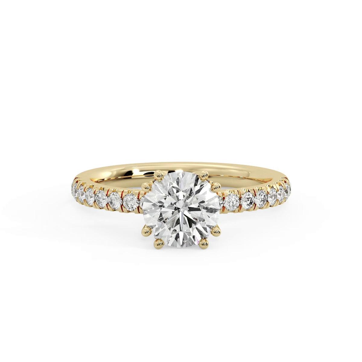 360 degree view of Marlee Pave Engagement Ring