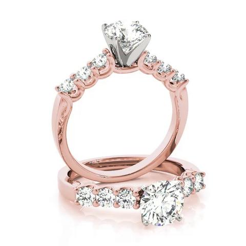 360 degree view of Giavanna U Prong Engagement Ring