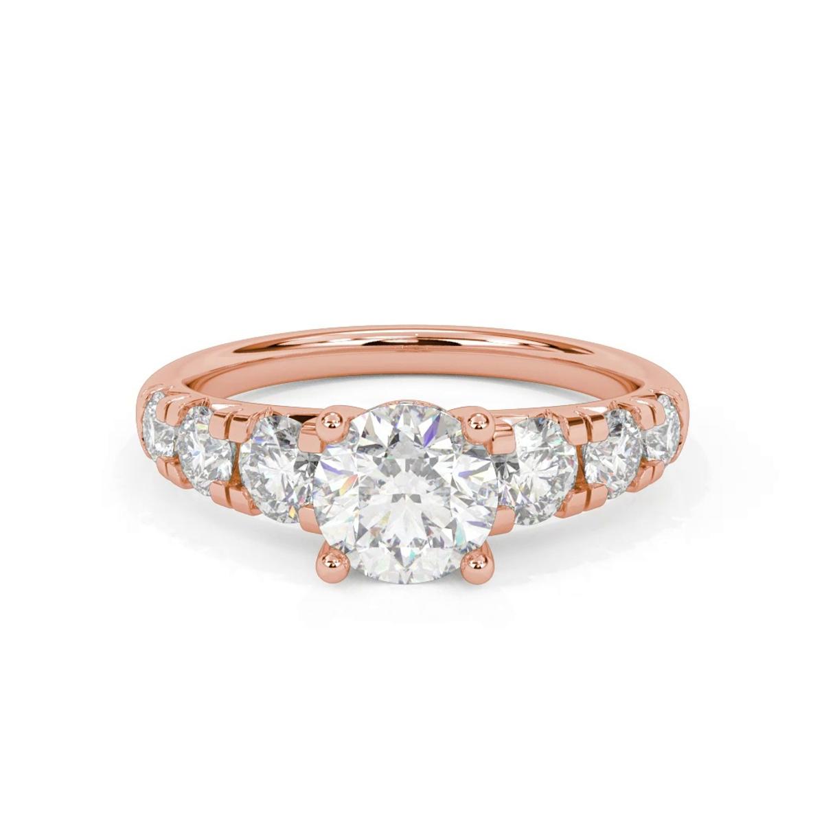 360 degree view of Martina Hidden Halo Engagement Ring