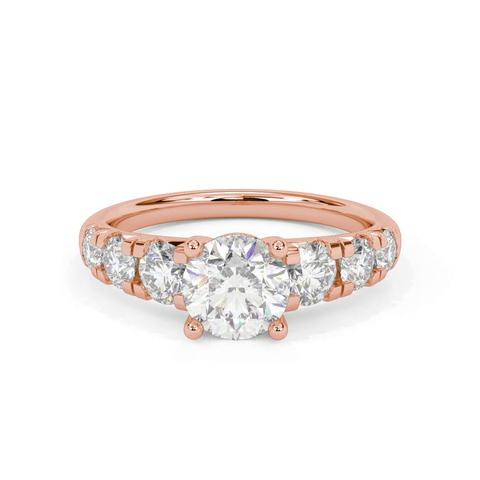 360 degree view of Martina Hidden Halo Engagement Ring