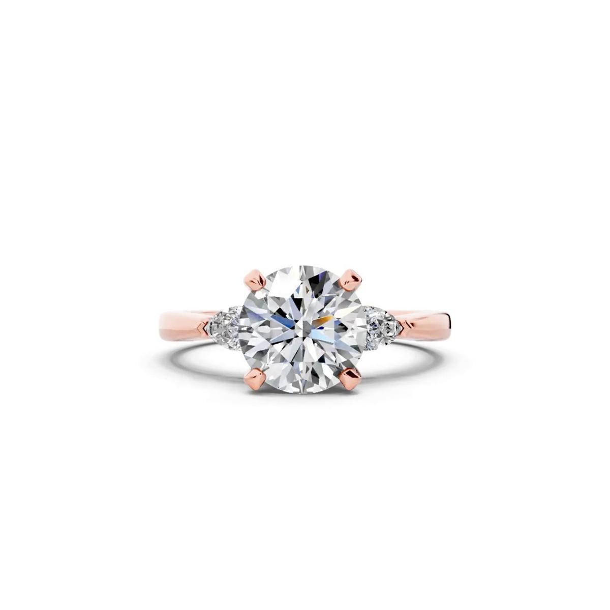 360 degree view of Madison Three-Stone Pear Engagement Ring (.25 ct. tw.)