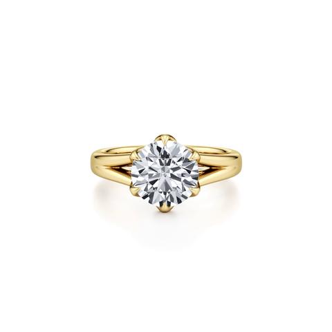 360 degree view of Ravello Split Shank Cathedral Solitaire Engagement Ring