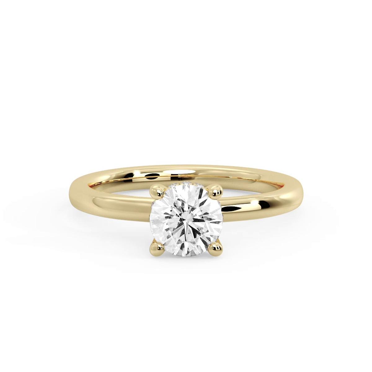 360 degree view of Sylvia Hidden Halo Engagement Ring