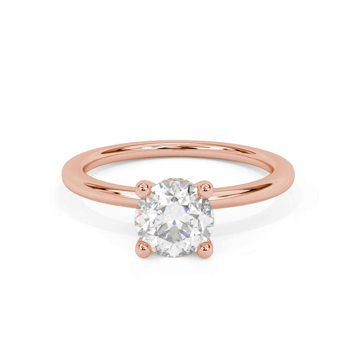 360 degree view of Shannon Diamond Collar Engagement Ring