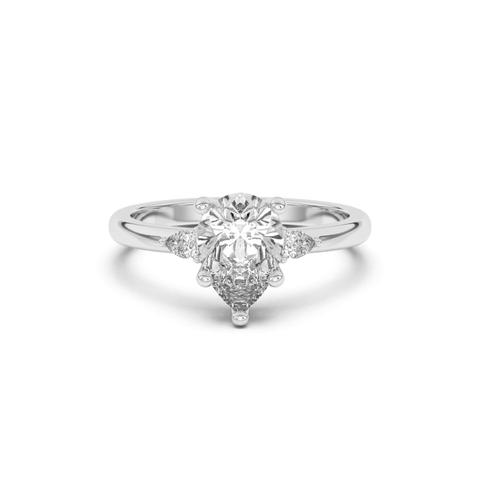 360 degree view of Meredith Pear Accent Engagement Ring