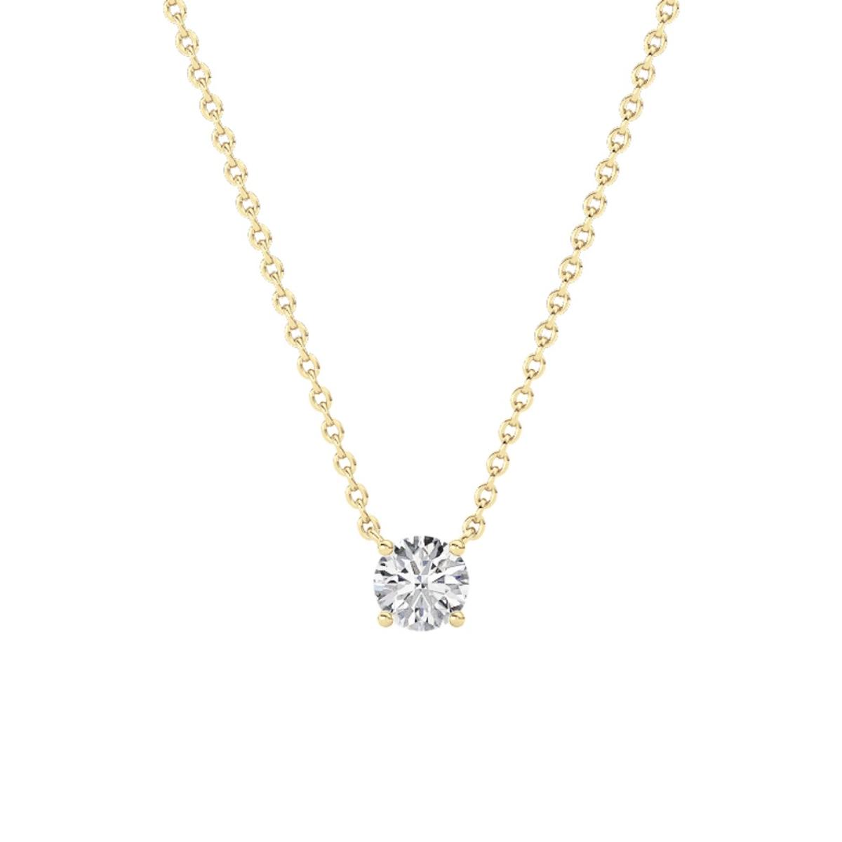 360 degree view of Floating Lab Diamond Solitaire Necklace (1.00 ct.)