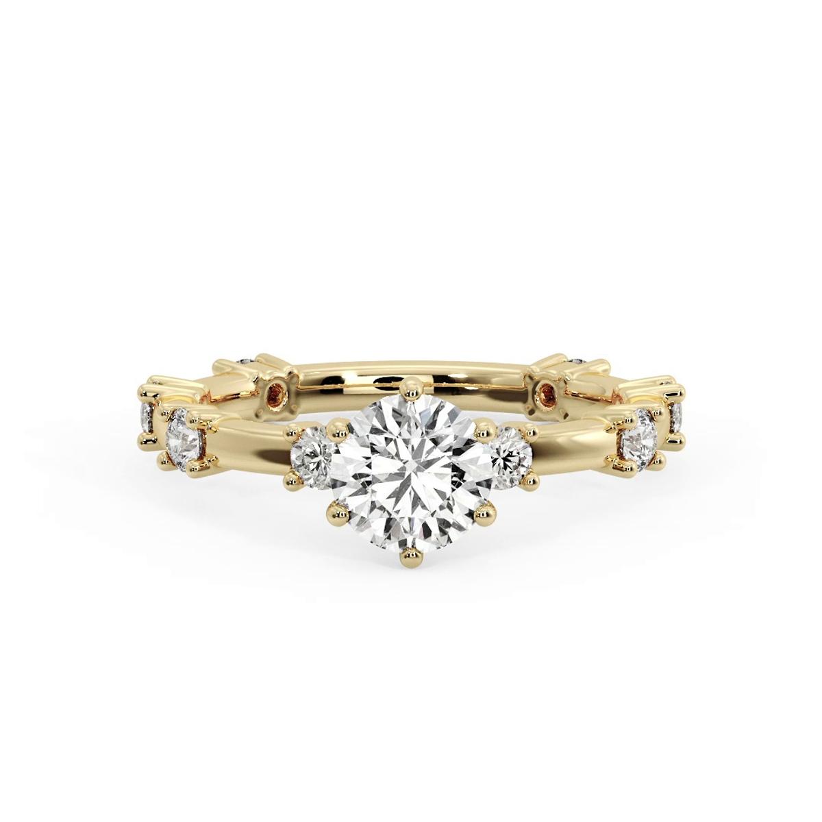 360 degree view of Alanna Spaced Diamond Engagement Ring