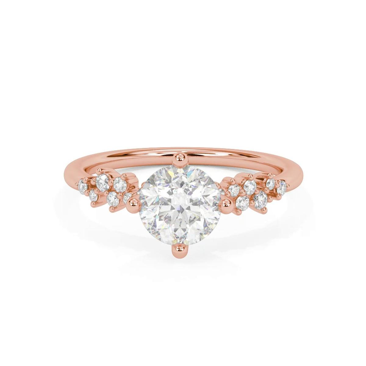 360 degree view of Coco Scattered Diamond Engagement Ring