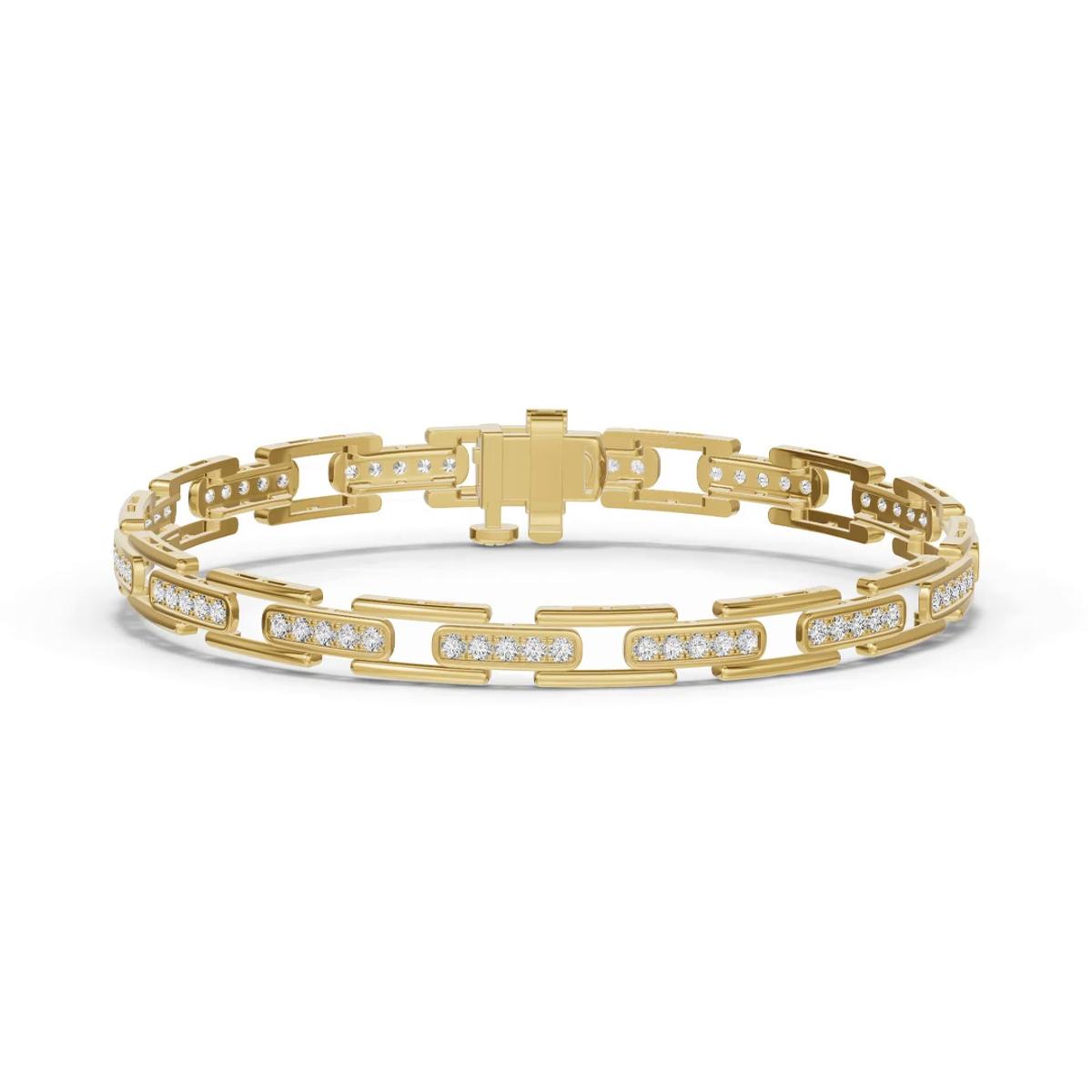 360 degree view of Corvella Lab Diamond Bracelet
