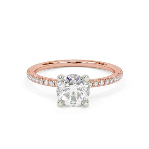 360 degree view of Greta Two-Tone Hidden Halo