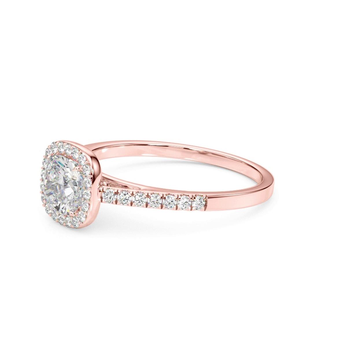 360 degree view of Elizabeth Halo Engagement Ring