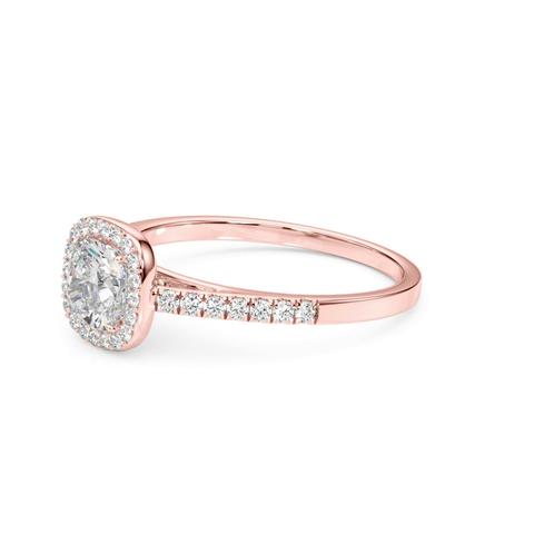360 degree view of Elizabeth Halo Engagement Ring