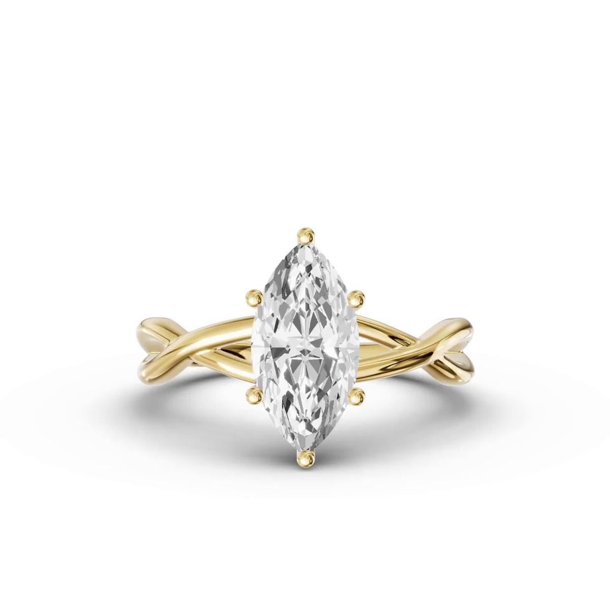 360 degree view of Bianca Twist Engagement Ring