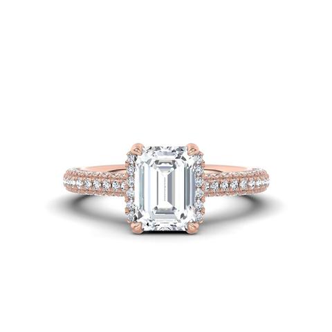 360 degree view of Parallele Lab Engagement Ring by Christian Siriano